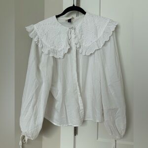 White baby doll shirt